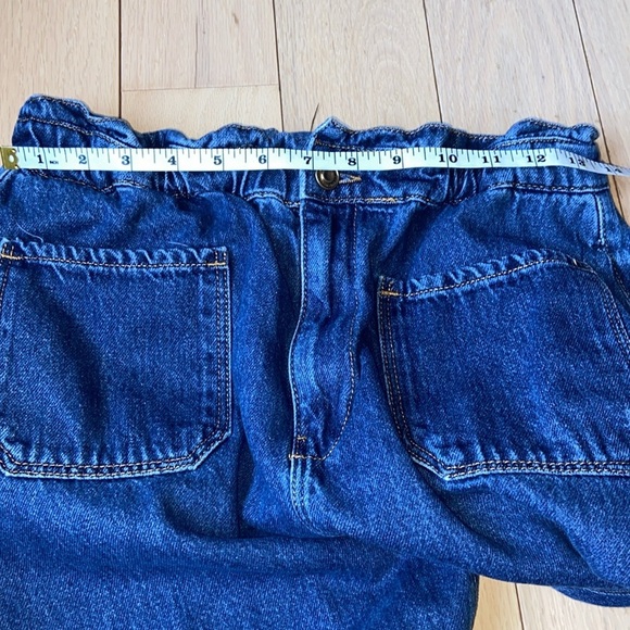 Zara Baggy Paperbag jeans with front patch pockets size 6, EUC - Picture 10 of 12